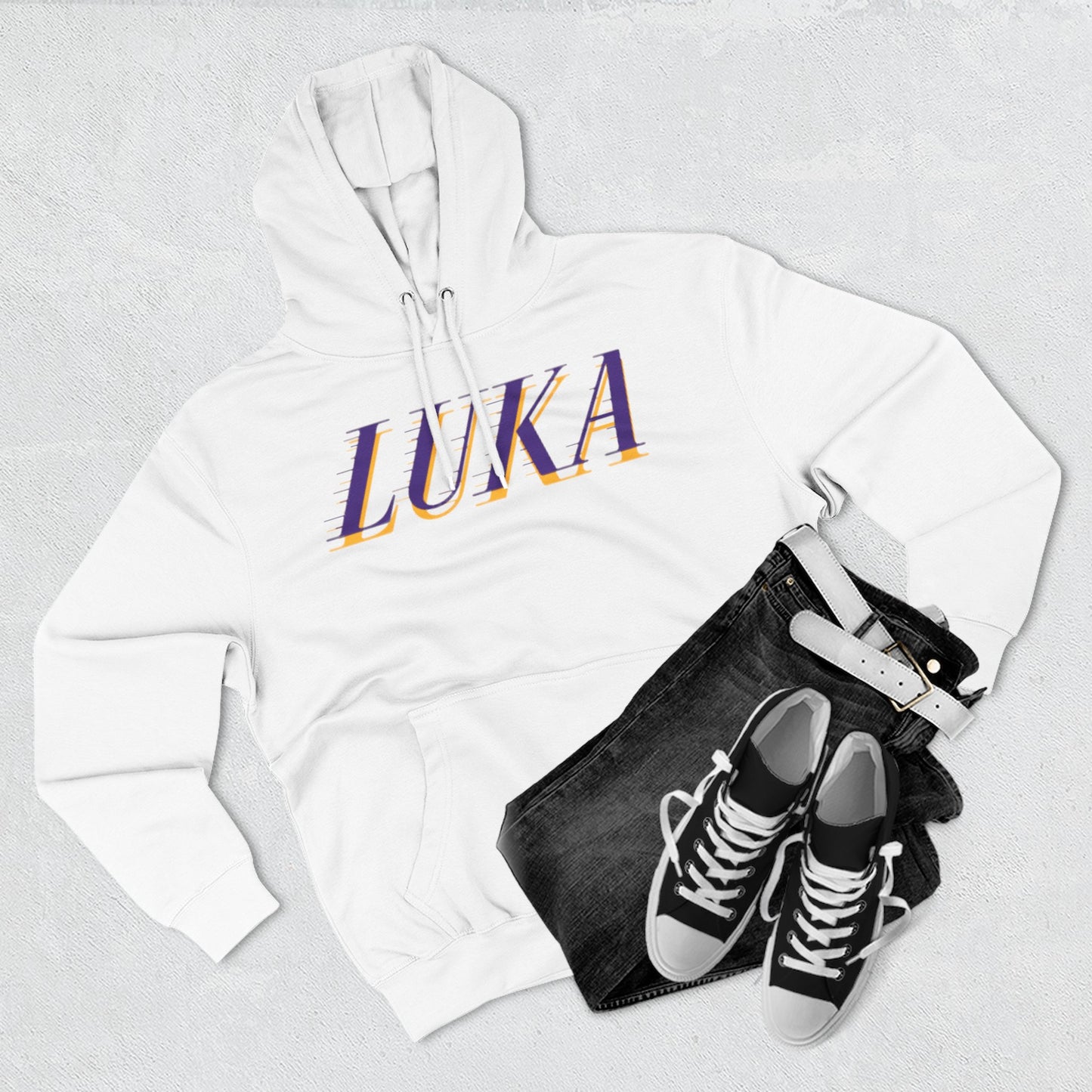Luka Doncic #77 - Three-Panel Fleece Hoodie