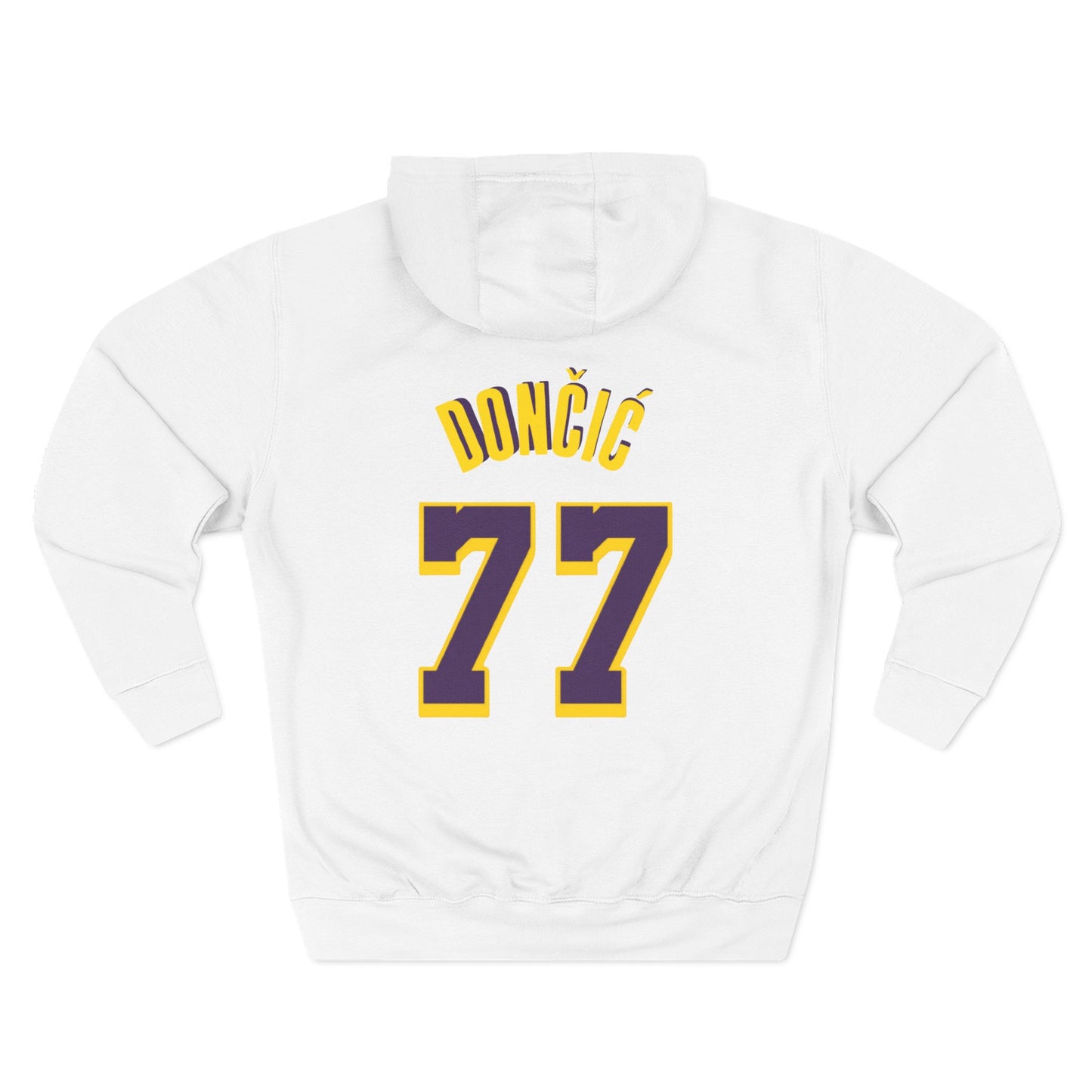 Luka Doncic #77 - Three-Panel Fleece Hoodie