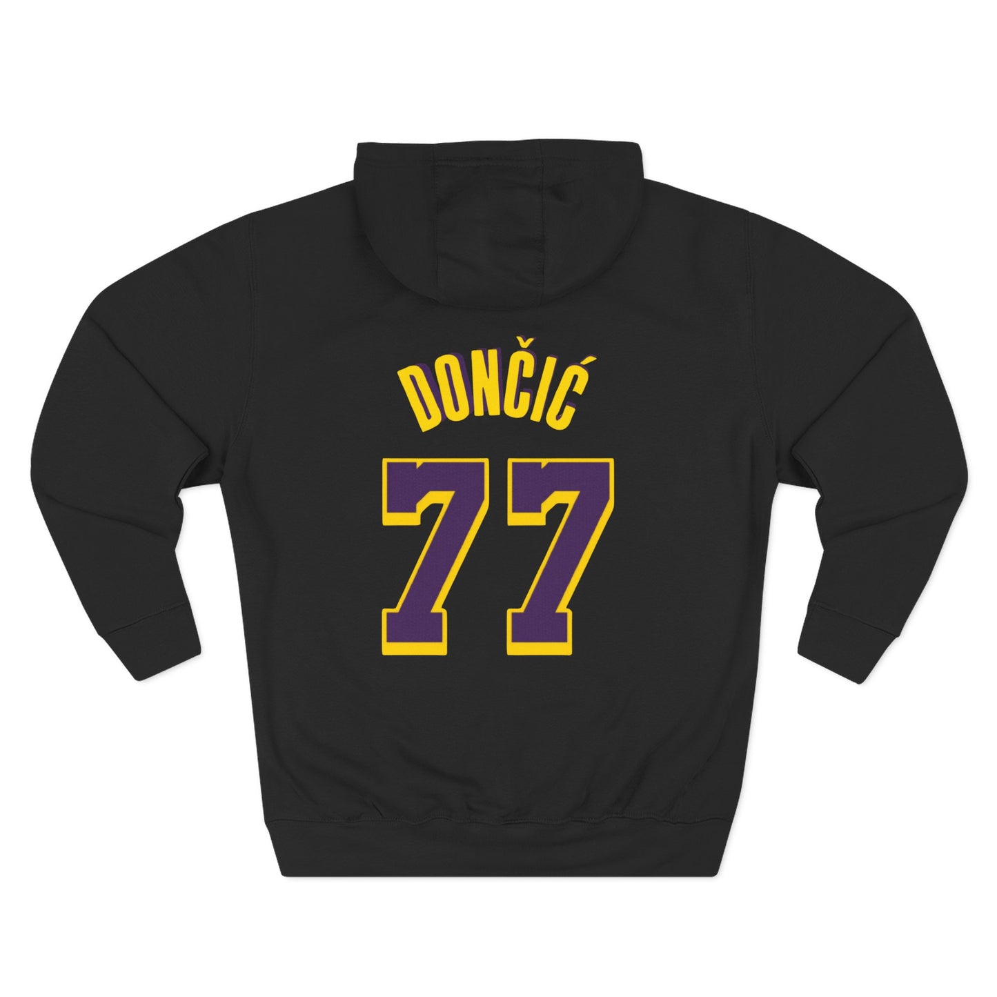 Luka Doncic #77 - Three-Panel Fleece Hoodie