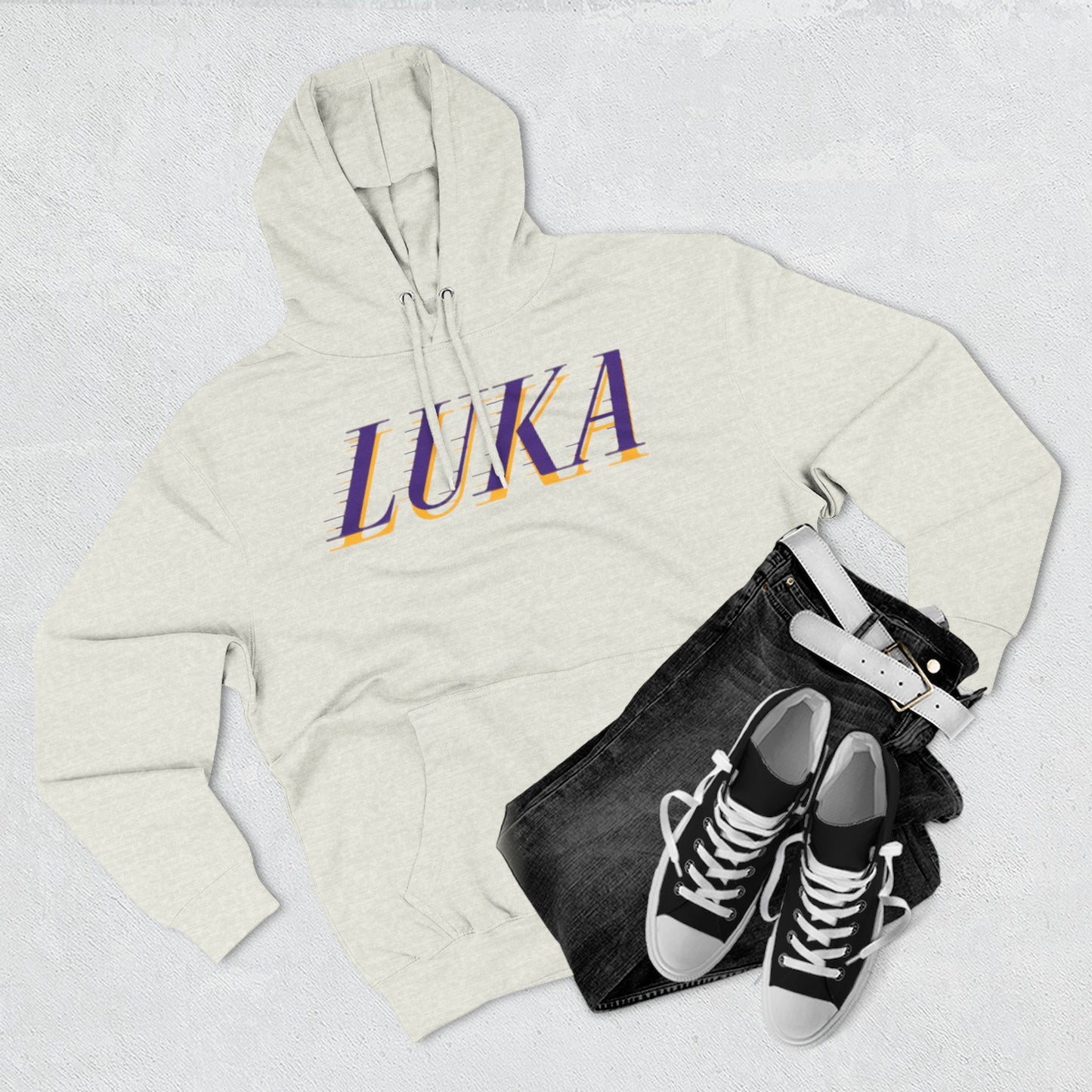 Luka Doncic #77 - Three-Panel Fleece Hoodie