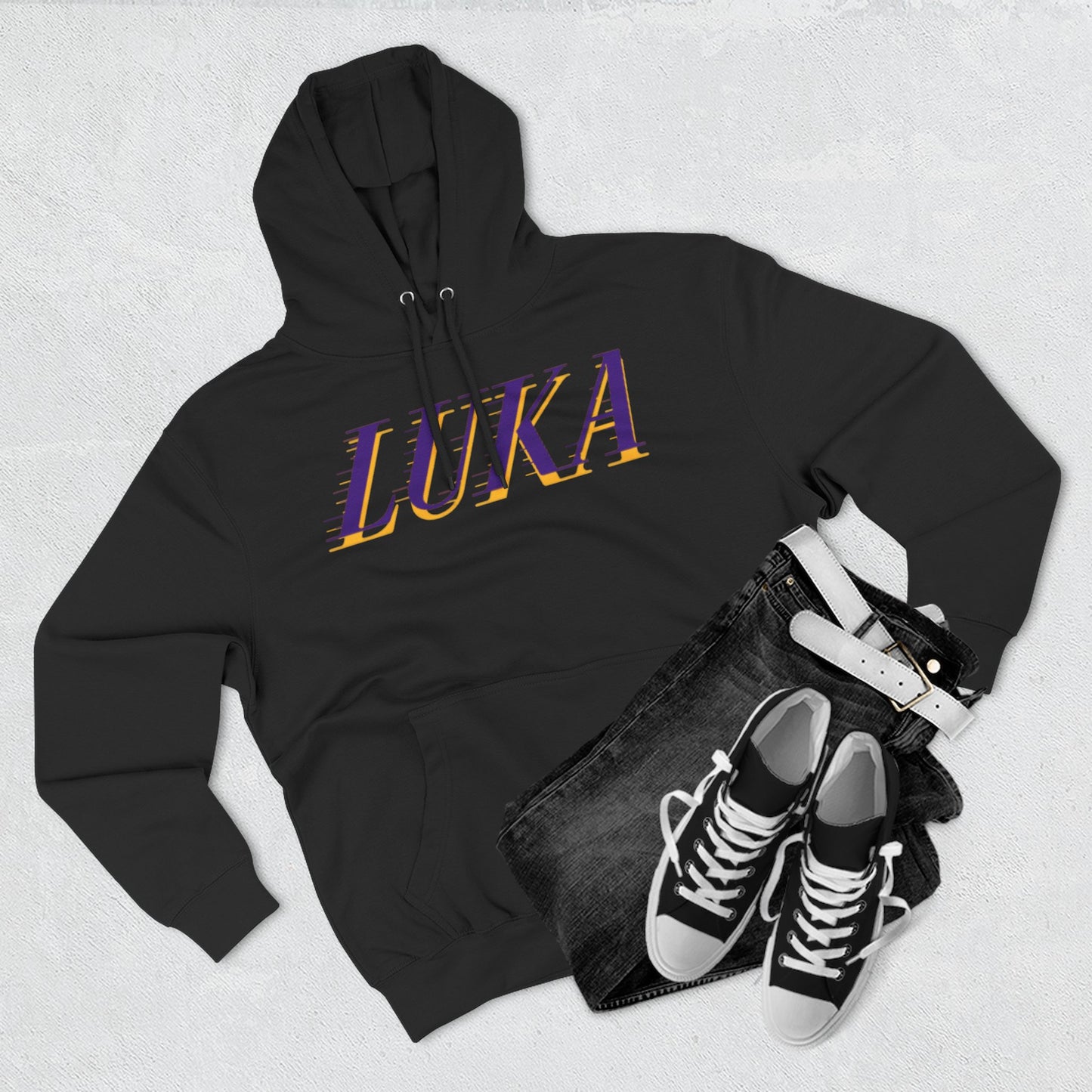 Luka Doncic #77 - Three-Panel Fleece Hoodie